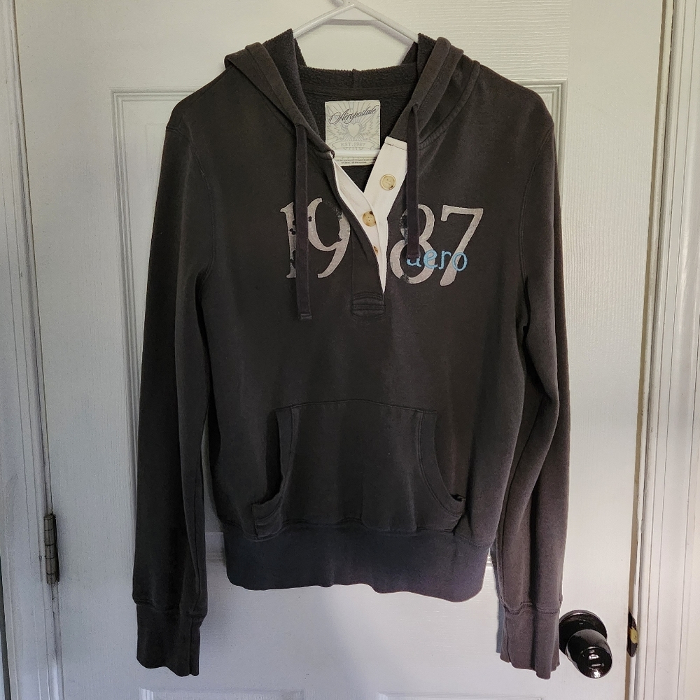 Vintage Aéropostale Sweatshirt Pullover Hoodie Y2K Streetwear